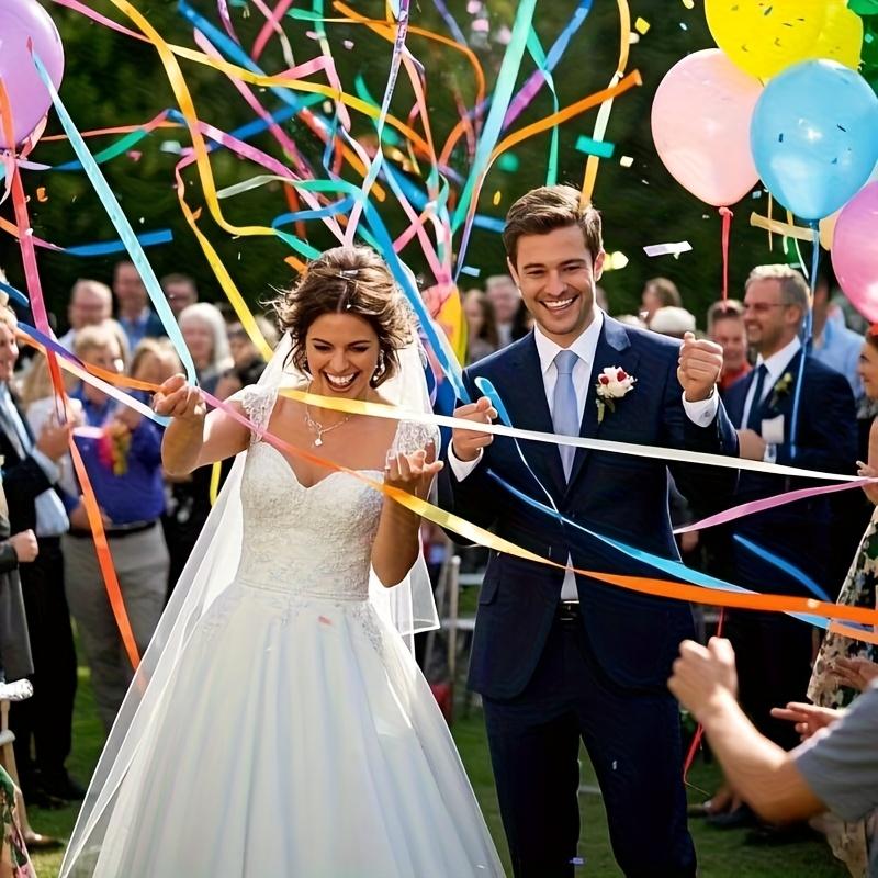 25 Pcs Confetti Streamers Handheld Ribbon Wands, Perfect for Birthday, Wedding, Graduation, Halloween, Christmas Party, Indoor & Outdoor Decor - Lightweight & Easy to Use, Instant Festival Atmosphere, Must-Have for Party Planners & Holiday Enthusiasts