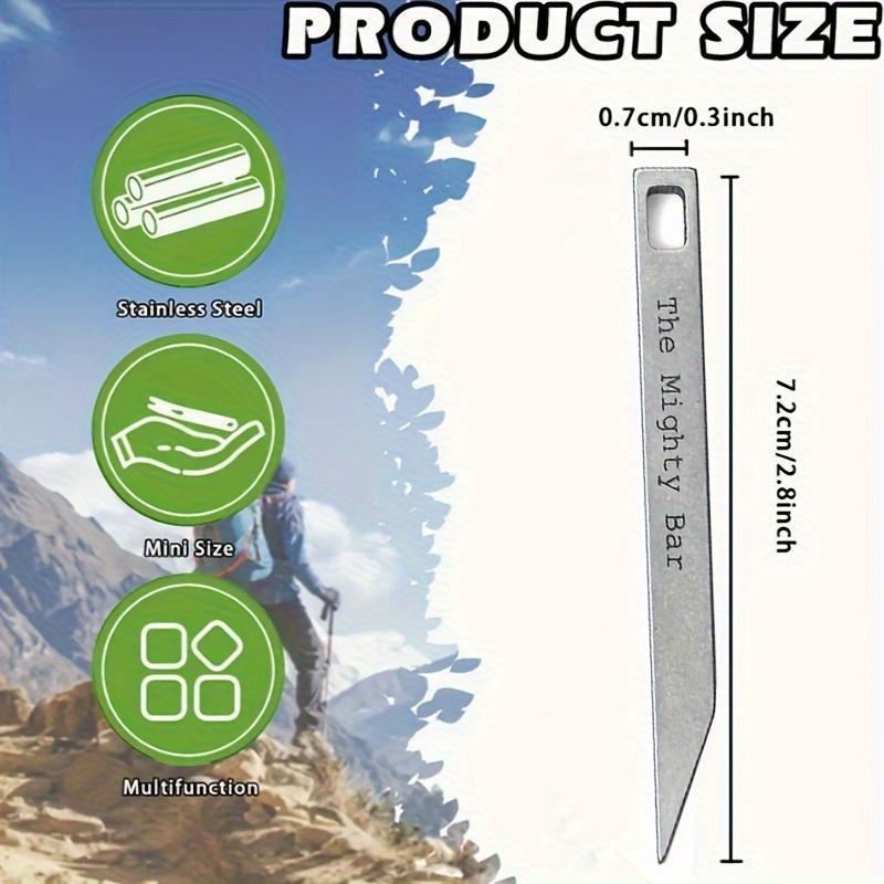 Heavy Duty EDC Keychain Pry Bar, Keychain Pry Bar Tool, Portable Household Multifunctional Keychain Multitool, Metal Multifunctional Tool, Small Stainless Steel Keychain Accessories