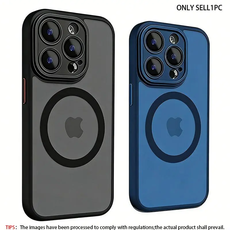 High quality matte transparent protective case Cover suitable for iPhone 17/17Air/16/15/14/13 Pro/12/11 Max Plus/16E, compatible with Magsafe wireless charging.