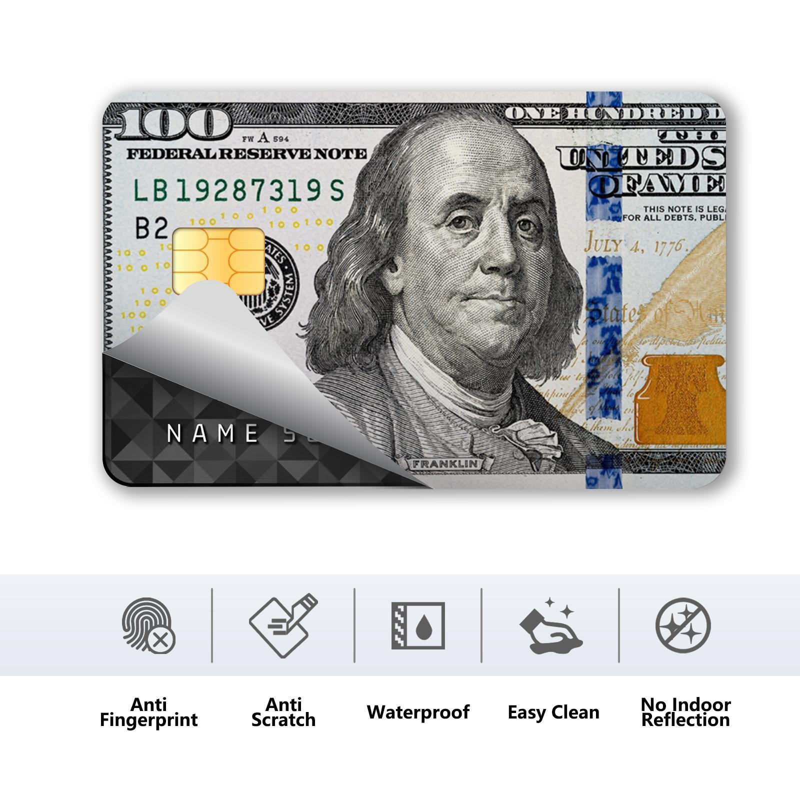 Credit Card Skin Sticker, 4 Counts/set Ultra-thin Waterproof Scratch Resistant Credit Card Skin Sticker, Personalized Bank Card Skin Protector, Diy Decal Film, Waterproof Durable Sticker