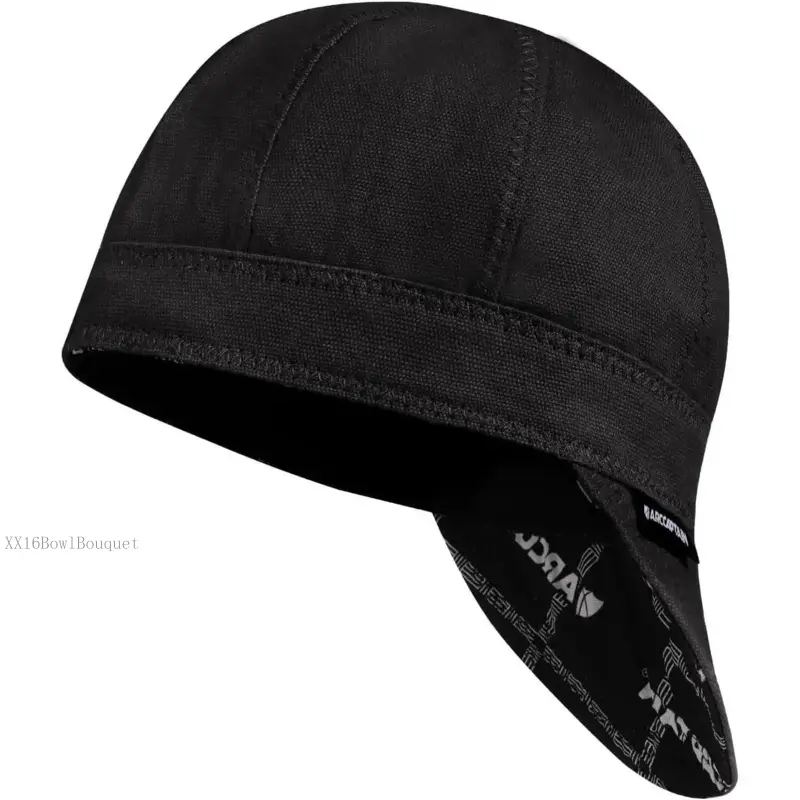 Reversible Welding Cap, 8 Panel Protective Welders Cap, 10 oz Fireproof Cotton Comforts for Safety and Protection While Welding to Men Women, Black, 7 1/4 ear muff durable construction work glove mascara  profesional breathable design  workXX16BowlBouquet
