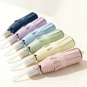Compact Folding Automatic Umbrella, Thick High SPF Sun Protection, Portable Rain & Sun Shelter, Ideal for Men Women Students, Travel Daily Use