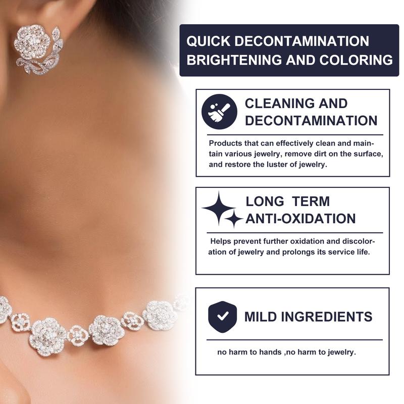 Jakehoe Silver Gold Platinum Jewelry Cleaner 60ml Powerful Surface Activator Brightener Corrosion Inhibitor Anti-Oxidation Spray for Gold Silver Watches Diamond Rings - Smartphone Camera