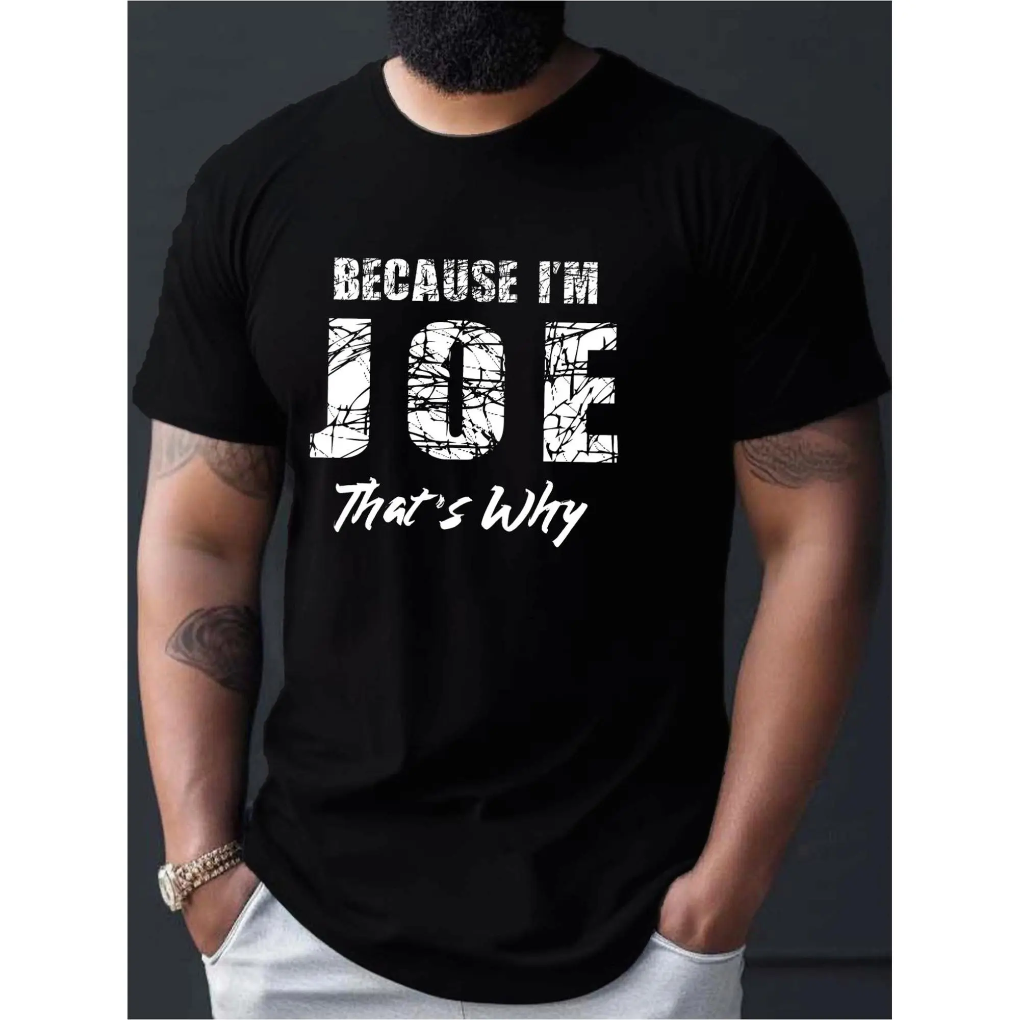Men's Joe Gray Smith Retro 1970s TV Series Short Sleeve Crew Neck T-Shirt - Cotton Knit Fabric, Iconic Print, Machine Washable, Menswear for Casual Wear & Easter Outfits, Nostalgic Gift, Shortsleeve, Round Neck