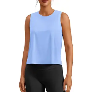 Workout Tank Tops  Women UPF50+ Quick Dry Cropped Tops  Gym Running Pilates Exercise Summer New model