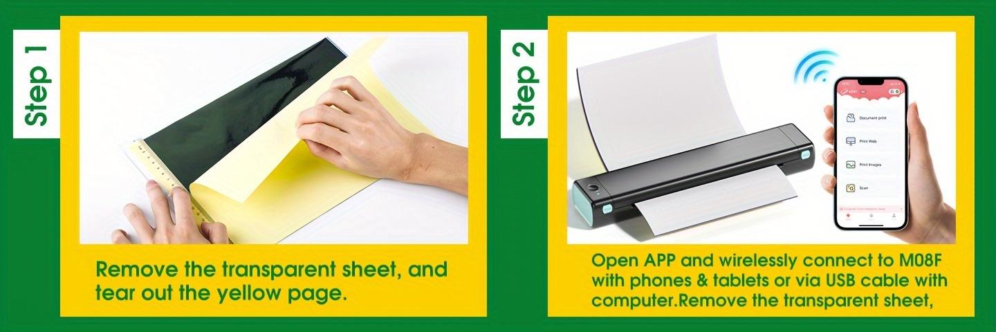 New Phomemo M08f Tattoo Transfer Printer Wireless A4 Thermal Advertising printing and drawing equipment