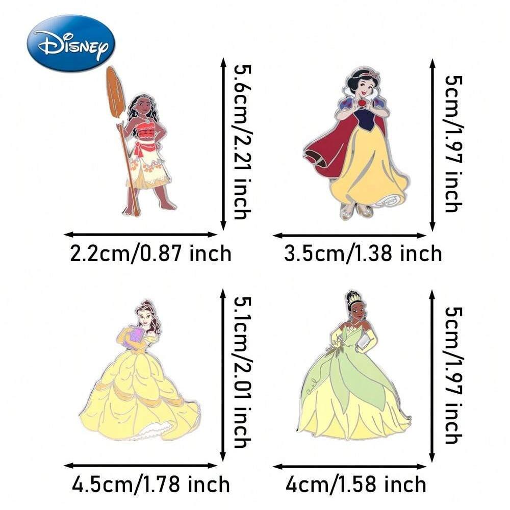 1Pc Disney Officially Licensed Collectible Enamel Princess Brooches Snow White Cinderella Ariel Tiana Moana and Other Beautiful