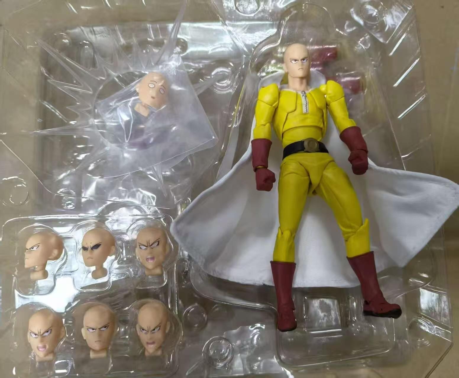 Original Kaiyodo One Punch Man Articulated Action Figure Model Toys Saitama Amazing Yamaguchi Revoltech Saitama Anime Collection