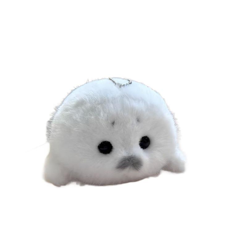 Cute Plush Baby Seal Plushie Pendant Handmade Ocean Guardian Realistic Ocean Toy Seal Pendant Gift