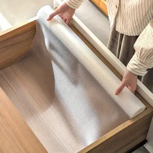 1/2 Roll Non Adhesive Shelf Liners For Kitchen Cabinets, Waterproof Drawer Liners For Kitchen, Non-Slip Cabinet Liner For Kitchen Cabinet, Shelves, Desks, Organize