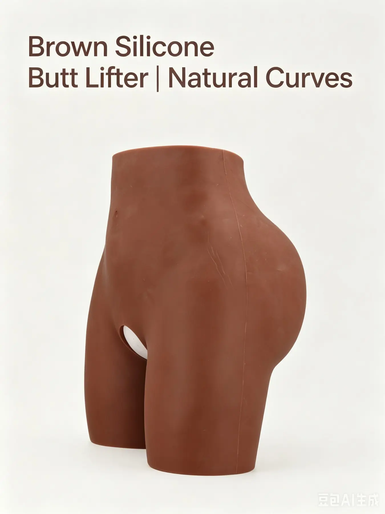 European Style Silicone Butt Lifter Shorts, Thickened Fake Buttocks Open Crotch Design, Realistic Touch, Unisex Invisible Shaping