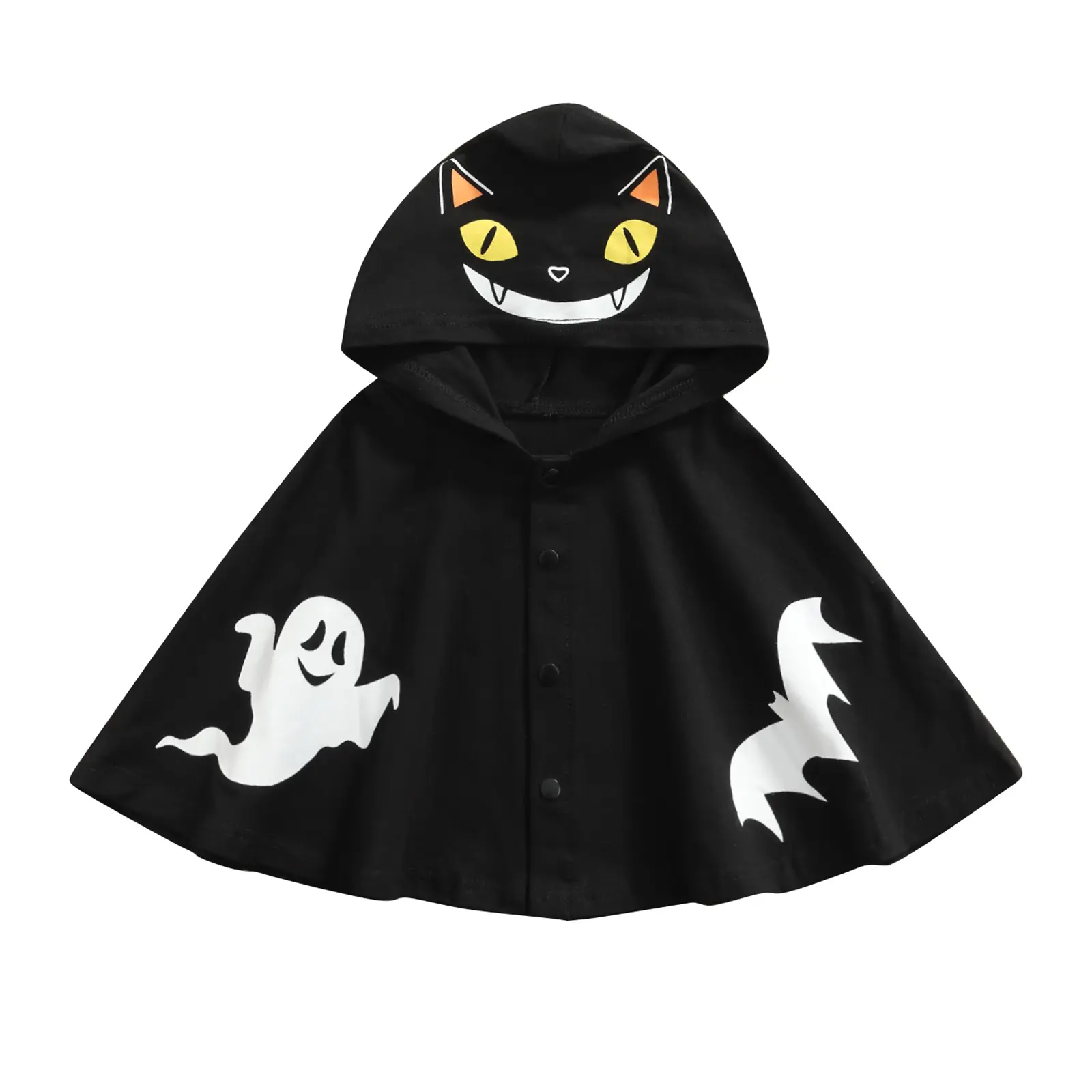 Toddler Halloween Hooded Coat Cartoon Print Jacket Spring Fall 9M-3Y Cute Outfit