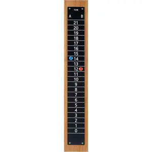 Scoreboard Nailed on a Beech Board with Magnetic Score Keepers for Cornhole and Other Games (17" H x 2.75" W)