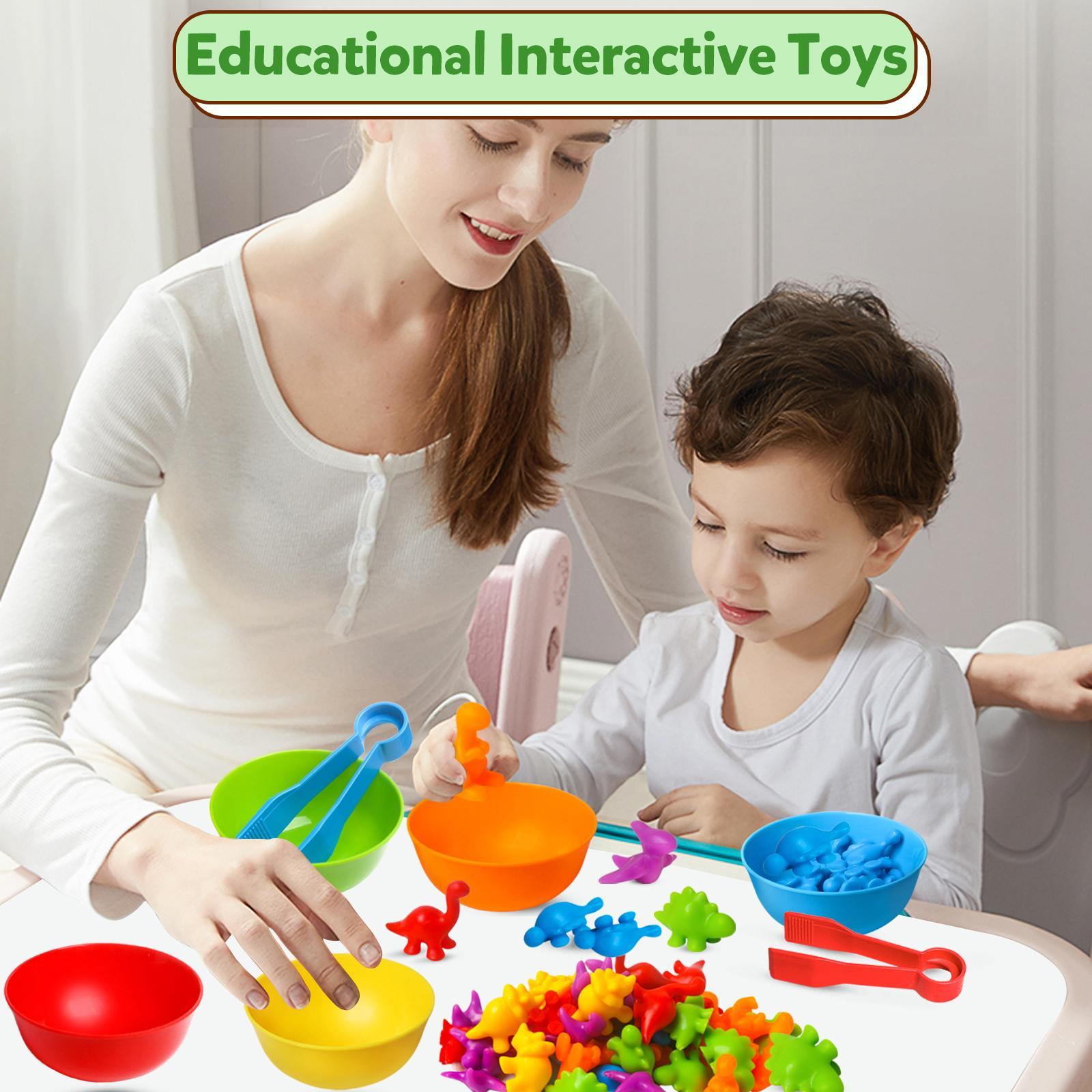 Counting Dinosaur Sensory Toys, Shape Sorter, 1 Set Color Classification Game Toy, Color Sorting Bowl Preschool Learning Activity for Kids Counting Dinosaur Sensory Toys, Shape Sorter, 1 Set Color Classification Game Toy, Color Sorting Bowl Preschool Learning Activity for Kids