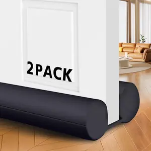 (2 Pack) Under Door Draft Stopper, Draft Stopper for Bottom of Door, Adjustable 30-36 Inch Door Draft Blocker, Under Door Gap Filler, Easy Install Door Seal, Helps  Drafts, Noise and Heat Loss