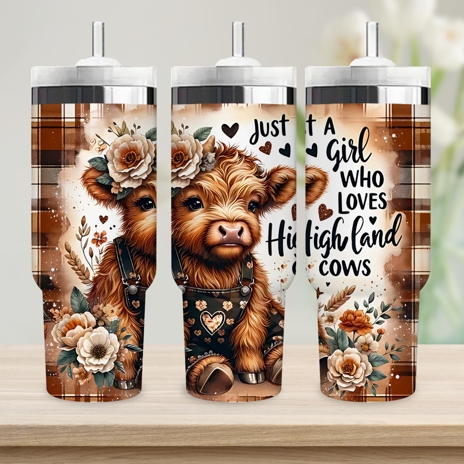 30 oz Stainless Steel Vacuum Insulated Tumbler with Lid and Straw, Insulated Travel Mug for Hot and Cold Drinks, Perfect Gift for Cow Lovers and Special Occasions, Insulated Water Bottle