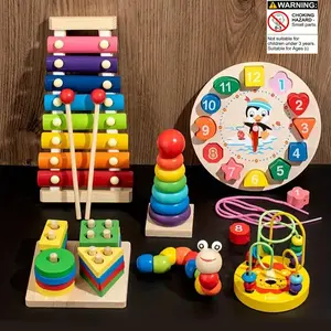 Montessori Wooden Toys, Math Learning Tools, Math Teaching Aid, Number Counting Blocks, Educational Learning Resources, Durable and Safe Design, Perfect for Child Development, Ideal Gift