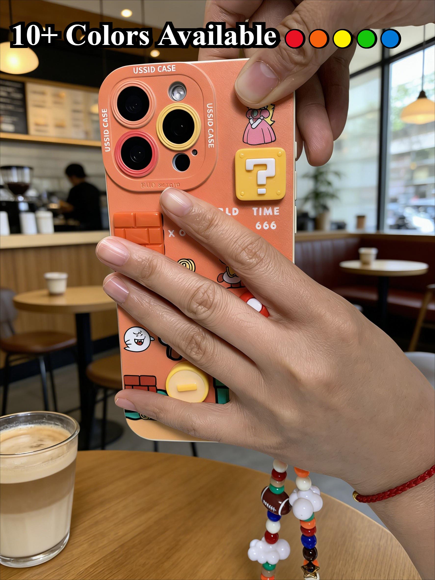 3D Cartoon Anime Phone Case with Charm for iPhone 17 PRO MAX 17Air 16 15 14 Plus 13 12 11  with Pendant Cute Game Shockproof Back Cover Shell