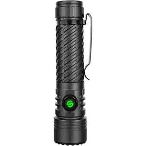 LED Flashlight High Lumens, Rechargeable Flashlight Battery Powered, Bright Handheld Flashlight for Camping, Hunting, Home, Security, Hiking, Walking at Night & Emergency Use