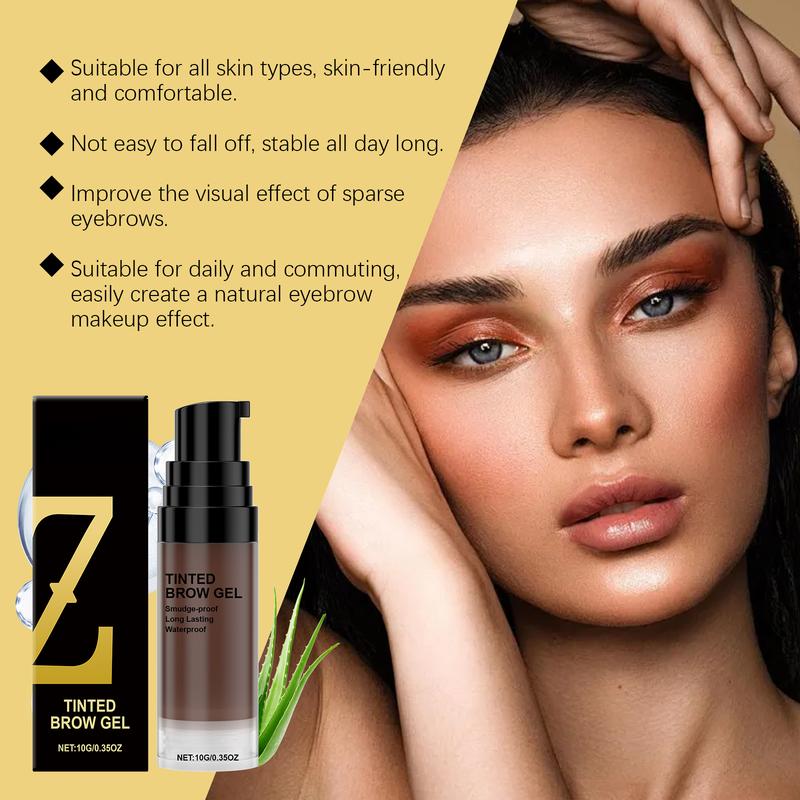 Long-Lasting Defining Brow Gel - Builds Natural Color & Holds All-Day for Sharp, Defined Brows, Smudge-Proof Formula for Customized Looks