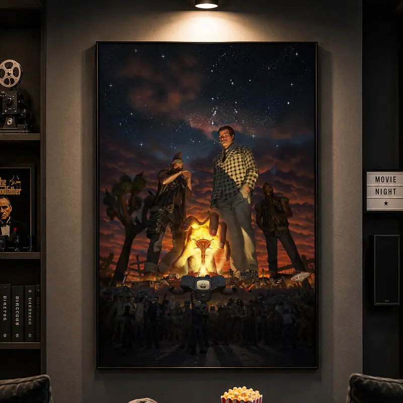 Fallout New Vegas Benny Yes Man Wall Art, Vintage Video Game Poster, Retro Gaming Print, Mojave Wasteland Decor, RPG Fan Wall Art, Gaming Room Decor, Collector Wall Art, Fallout Fan Gift, Man Cave Decor