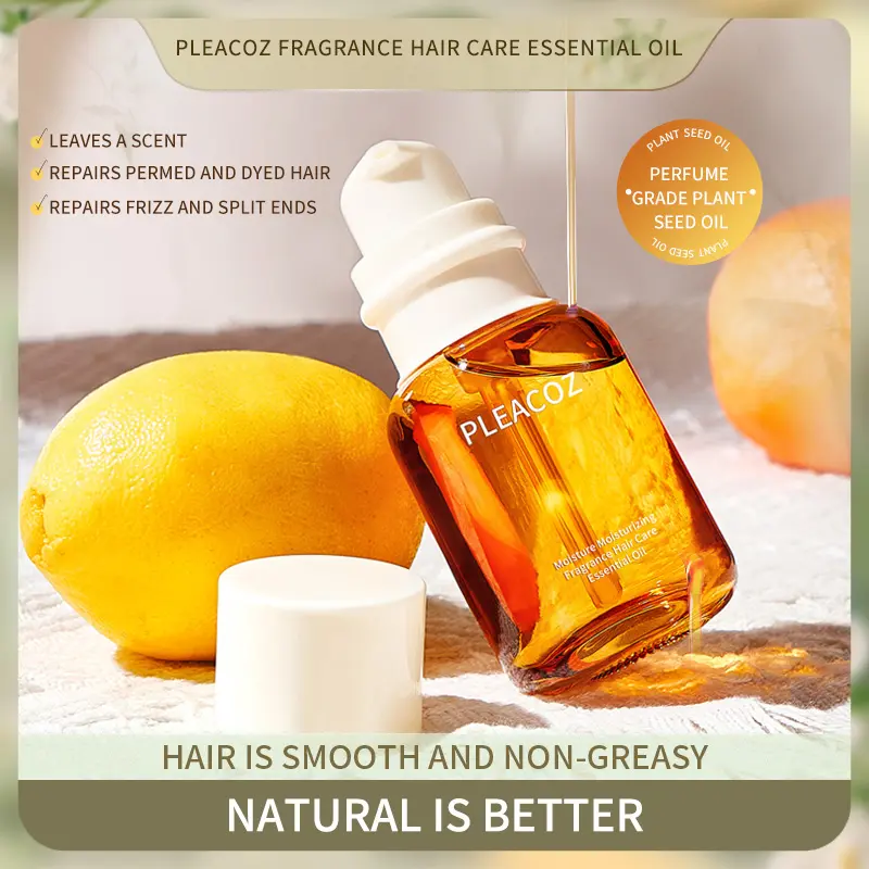 PLEACOZ Hair Oil – Lightweight Leave-In Treatment for Frizz Control,or Permed Hair， Deep Nourishment & Repair for Damaged, Colored