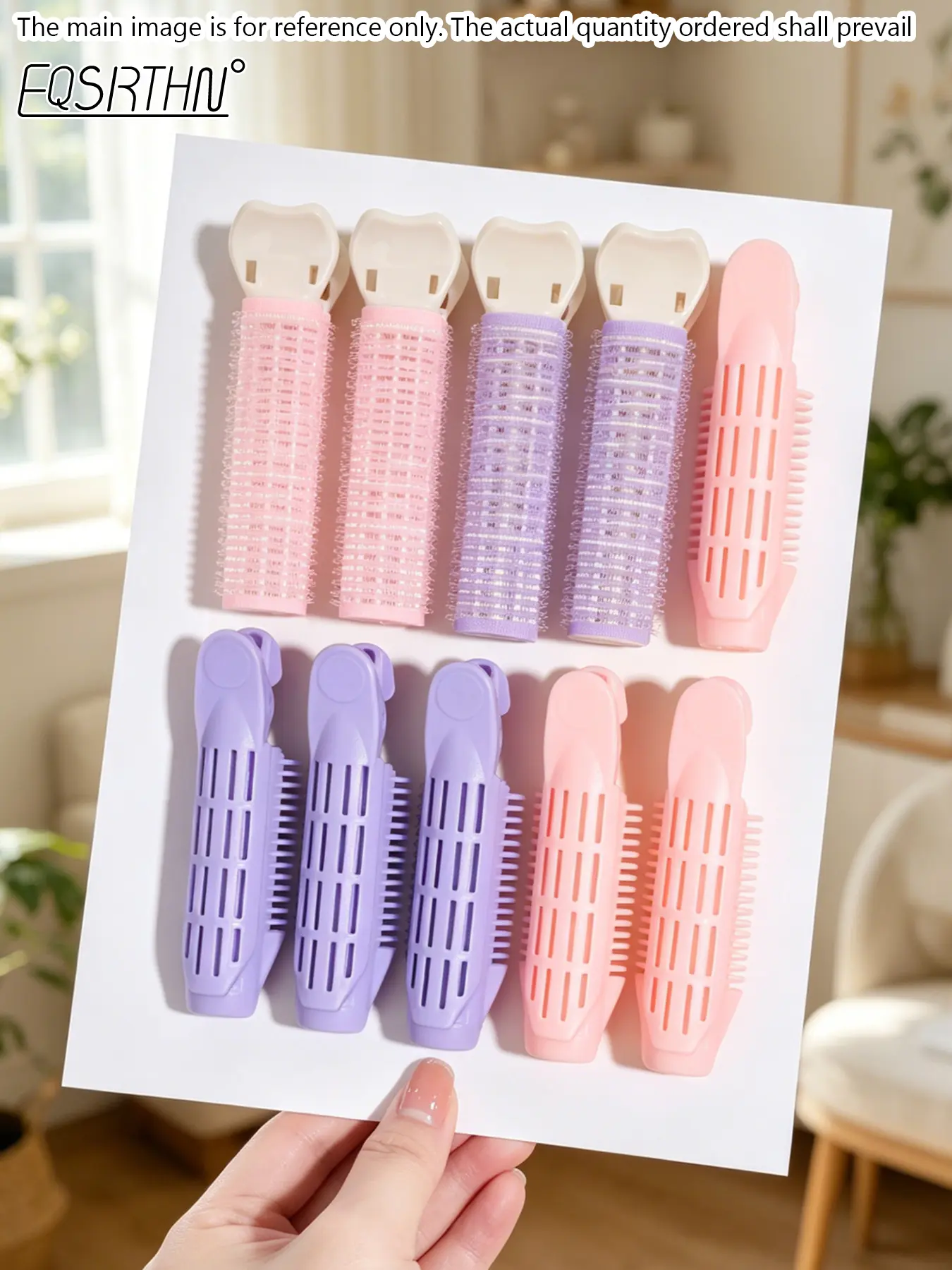 10pcs Volumizing Hair Root Clips Fluffy Hair Rollers, Self Grip Hair Curlers Styling Tools for Women, Portable Bangs Hair Rollers Wave Hair Care Styling Clip Comb Accessories
