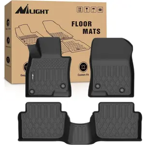 Nilight TPE Floor Mats - Custom Fit All-Weather Heavy-Duty Floor Liners for Mazda 3 (2014-2018), Mat Floor Mats