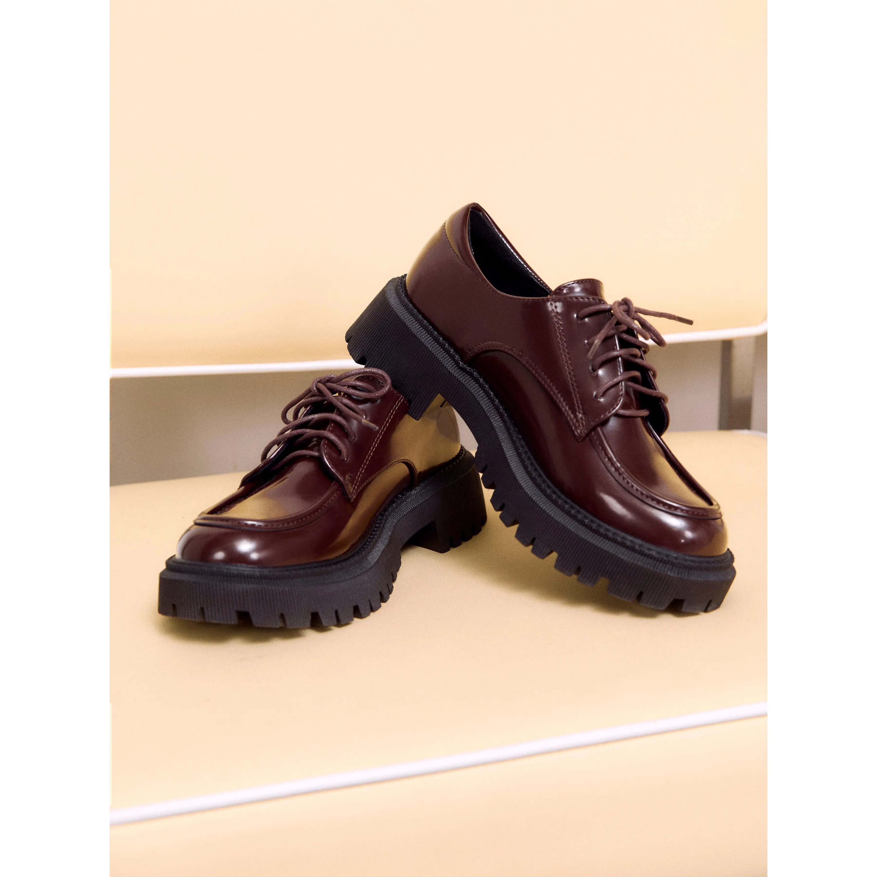 Cider Platform Polished Loafers SohoChic