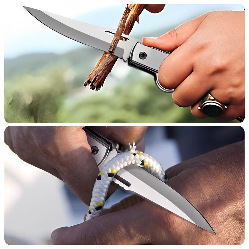 AK47 Pocket Folding Knife, 5C13Mov Stainless Steel,Security Lock,Men's Gift,Suitable for Camping,Hunting,Outdoor Survival,Emergency Situations and EDC Tactical Tools.