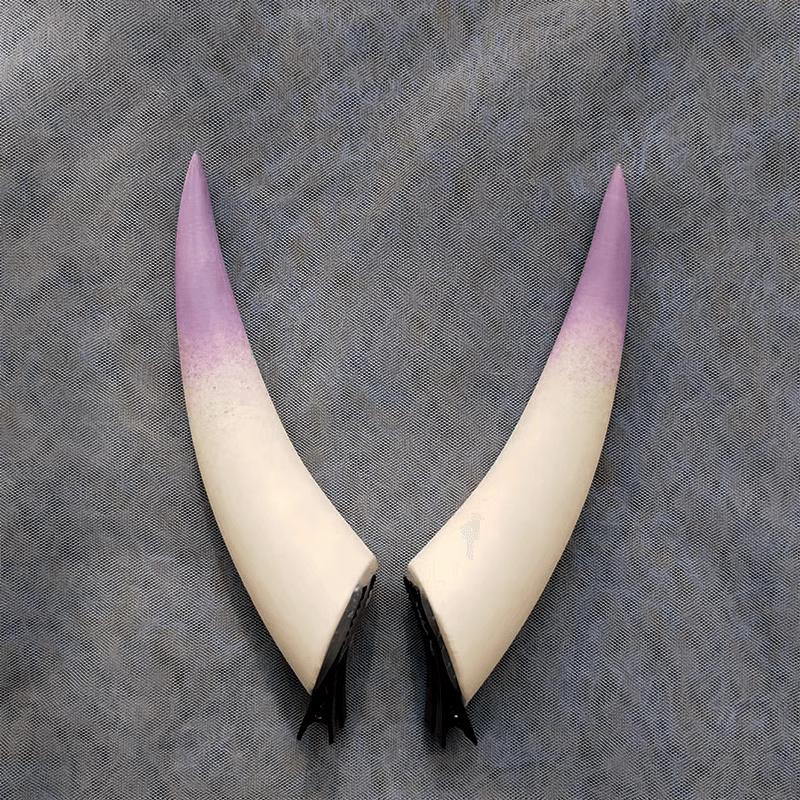 10/14/18cm Gradient Halloween Devil Horns Cosplay Horns Head Clip Headwear Cool Dark Gothic Hairwear Cosplay Props Accessories