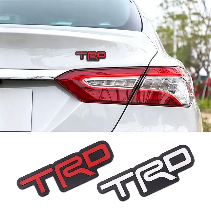 3D Metal Car Sticker Trd Emblem Badge Decoration, Automotive Decals, for Toyota Trd Corolla Yaris Aygo Prius Chr Camry Auris Avensis Land Cruiser