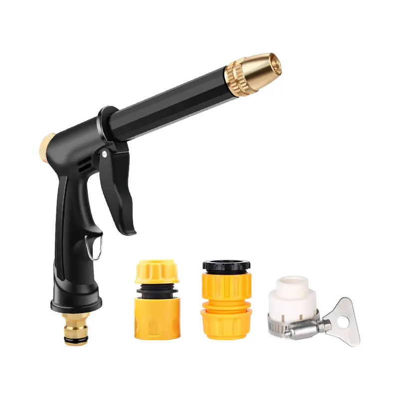High Pressure Car Wash Kit Expandable Garden Hose, Extendable Garden Hose, Spray Nozzle & Watering Wand Set Watering Sets