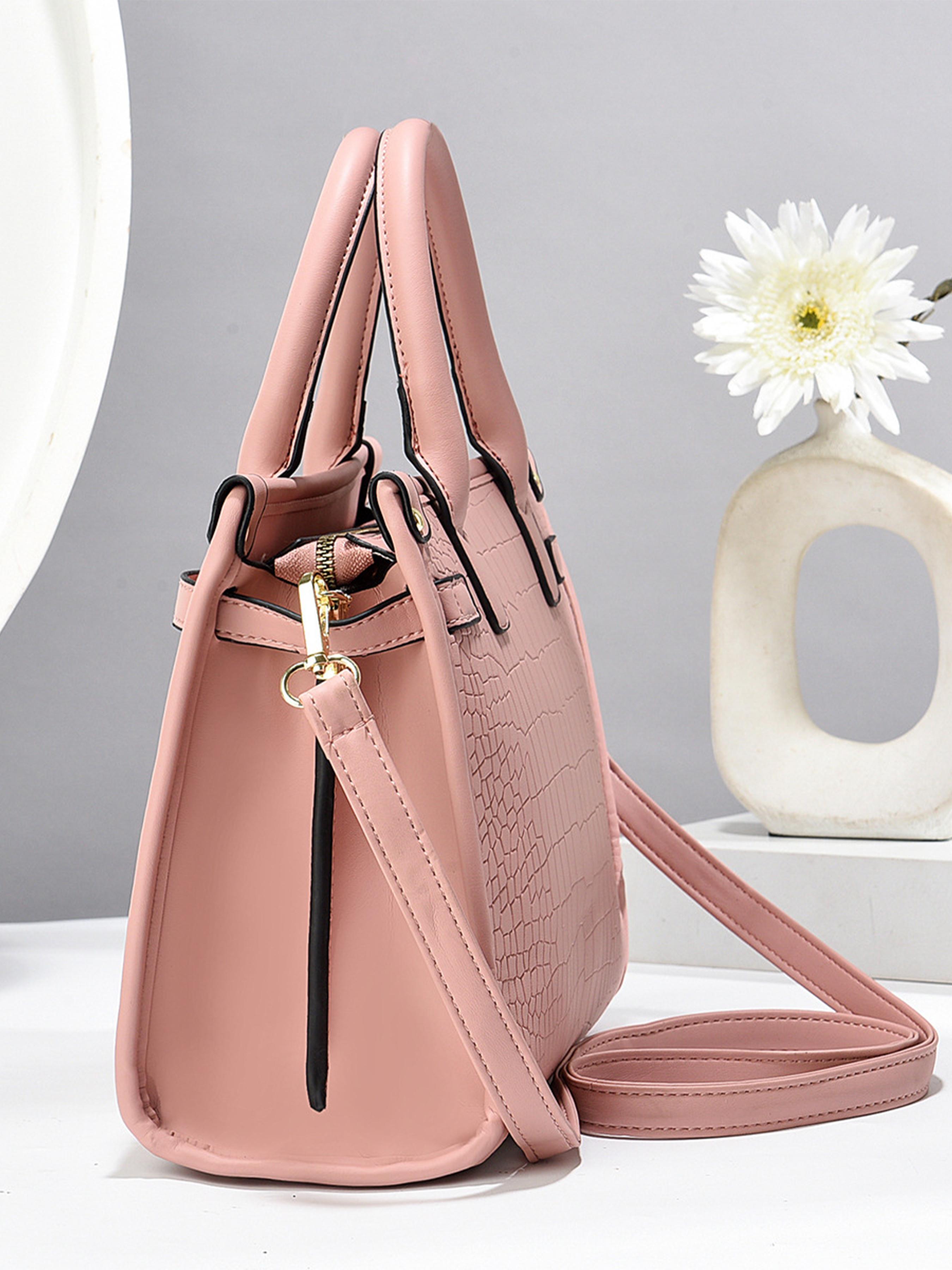 Women Purses and Handbags 3PCS Set Tote Shoulder Bag Top Handle Satchel Purse with Matching Wallet for Work Daily Use Gift