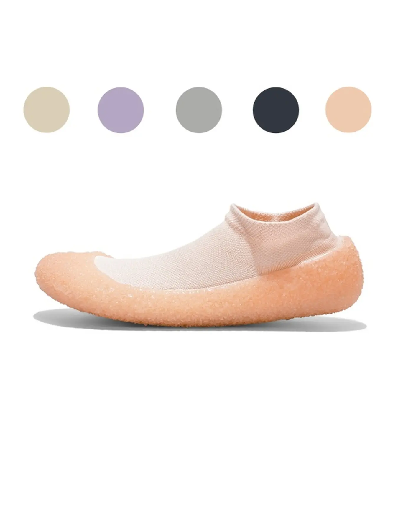Women Quick Dry Knit Sock Yoga Shoes Textured Anti Slip Sole Flexible Upper Indoor Fitness Pilates Sneakers
