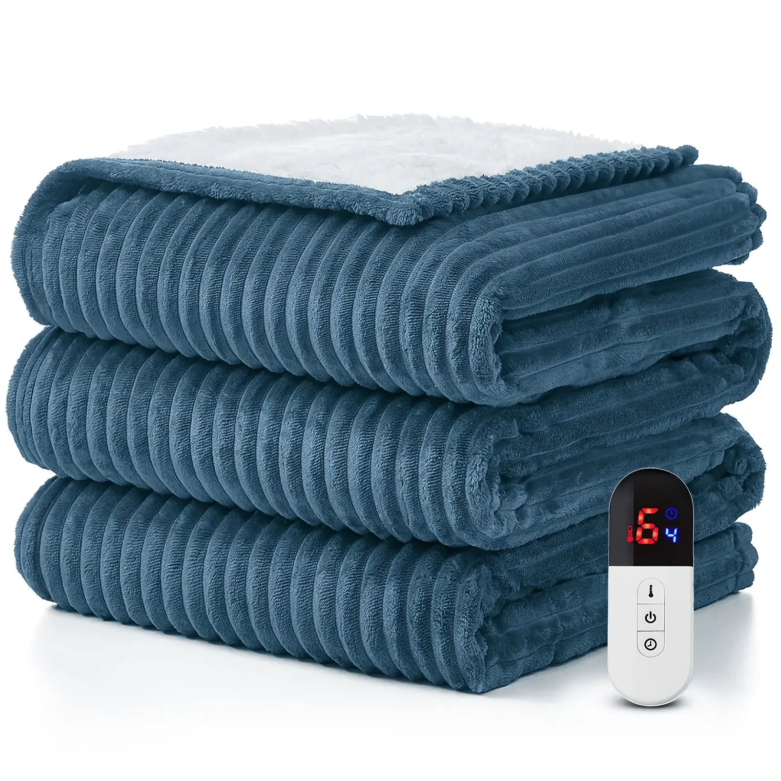 Gift Blanket Heated Blanket Electric Blanket King Queen Twin Size With Dual Control 10 Heat Levels & 10 Hours Auto-Off Overheat Protection Cozy Warm Soft 250GSM Flannel Heated Electric Blanket Queen Size Fast Heating Machine Washable, Gift Blanket