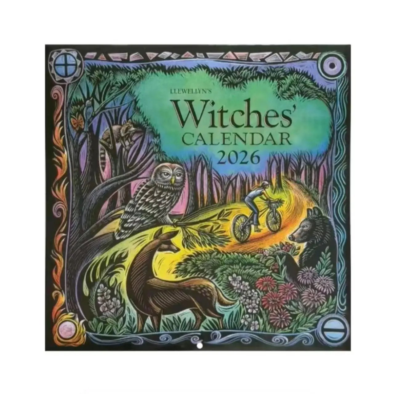 2026 Llewellyn Witch Calendar, Witch Theme Wall Planner, Natural Mystical Design, Practical Daily Organizer, Perfect Creative Gift