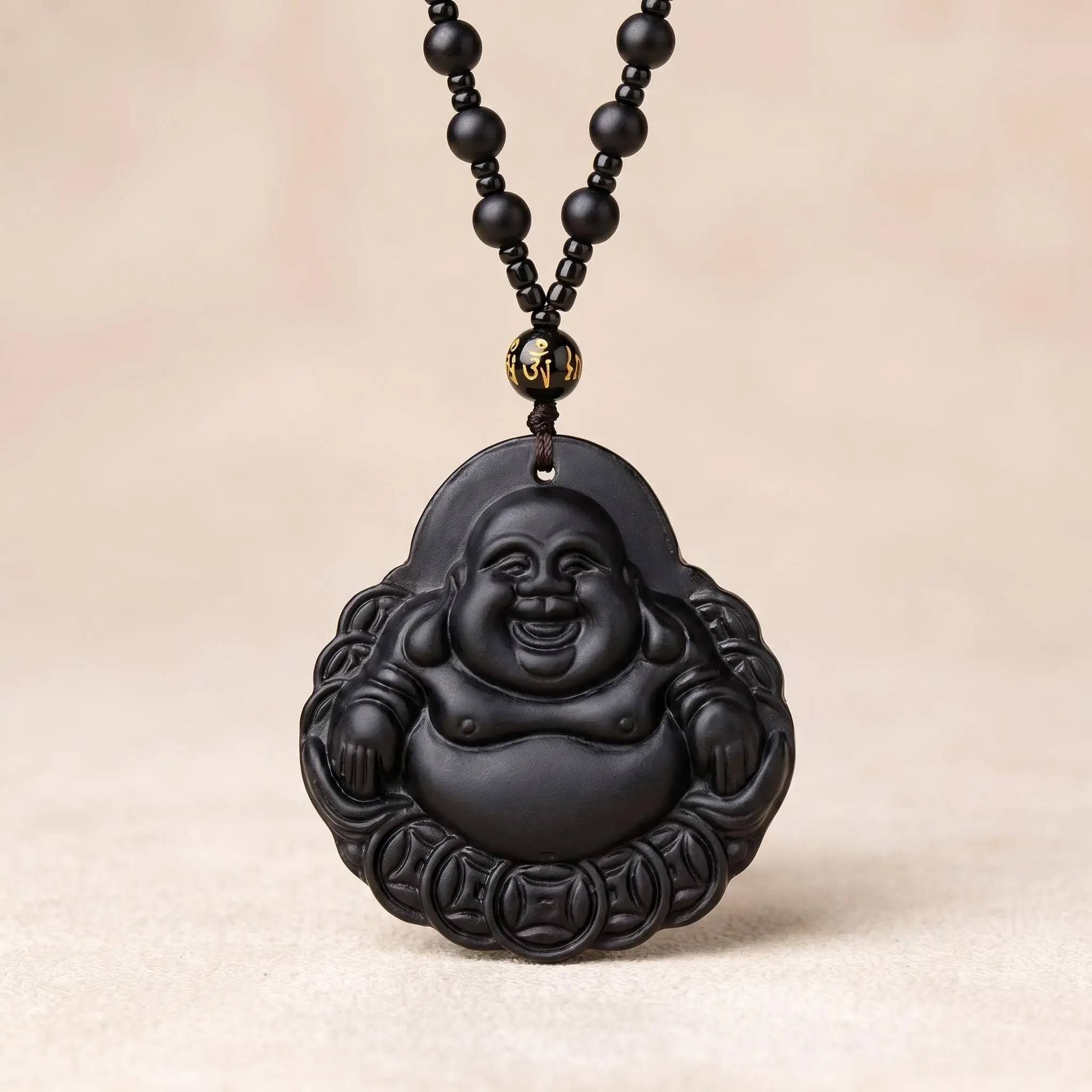 Wealth Buddha Necklace, 1pc, Fortune & Prosperity Symbol, Versatile for Daily Wear & Gifting, Ideal for Special Occasions