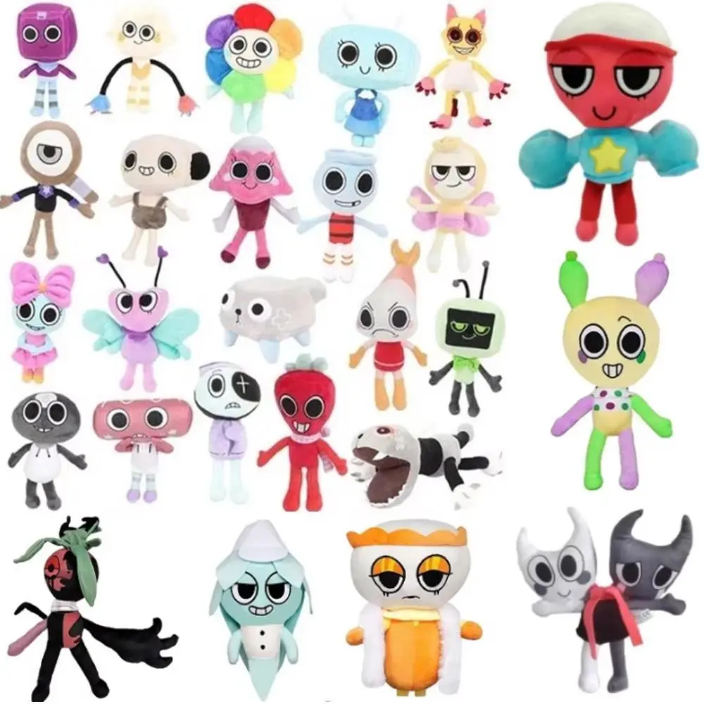 25styles Dandy's World Plush Cute Dandy World Scrap Stuffed Horror Game Goob Pebble Plushie Soft Pillow Doll Children Gifts Doll