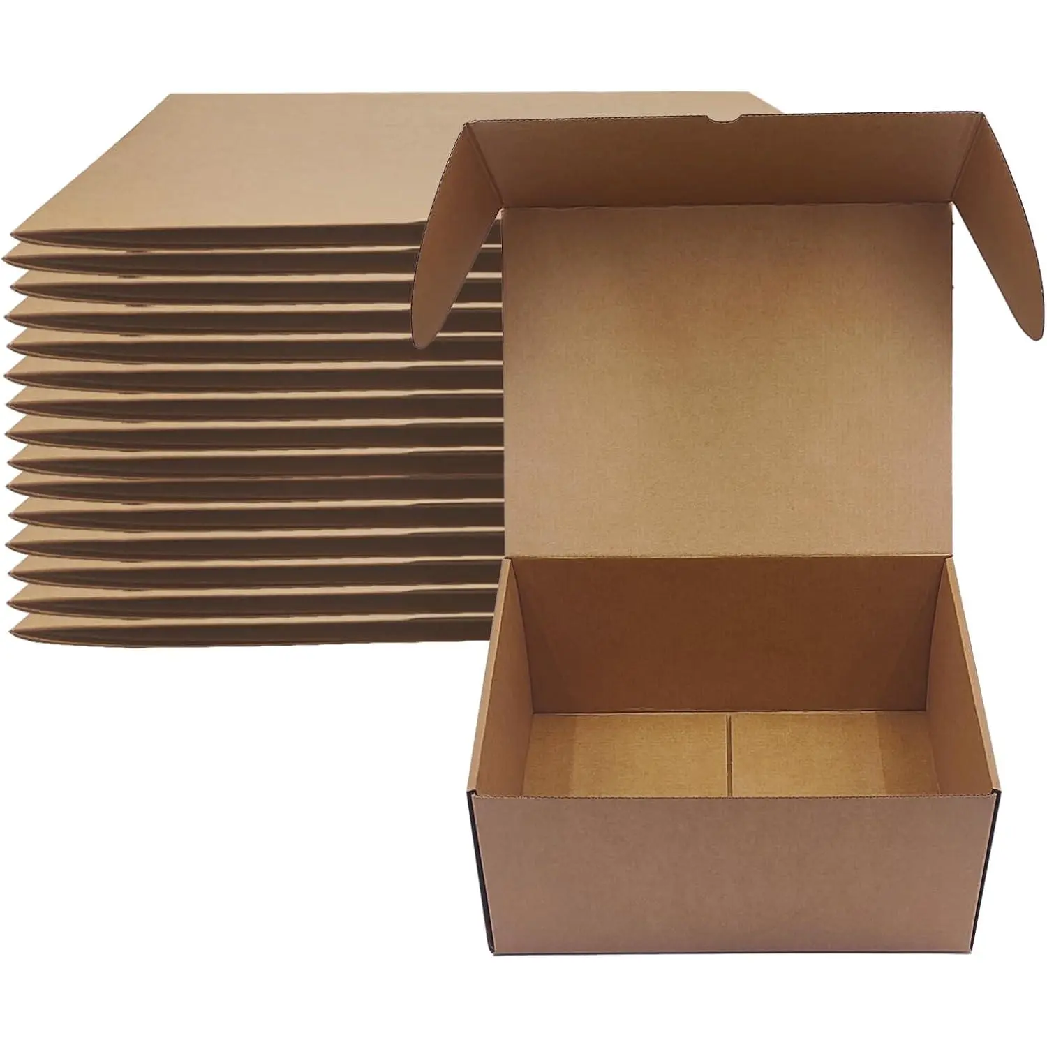 14 Pack 13x9x7 inches Brown Corrugated Shipping Boxes for Small Business | Tuck Top, Easy Assembly, DIY Cardboard, Recyclable Mailer Boxes for E-commerce and  Giving, Book, Shoe, , Small Goods
