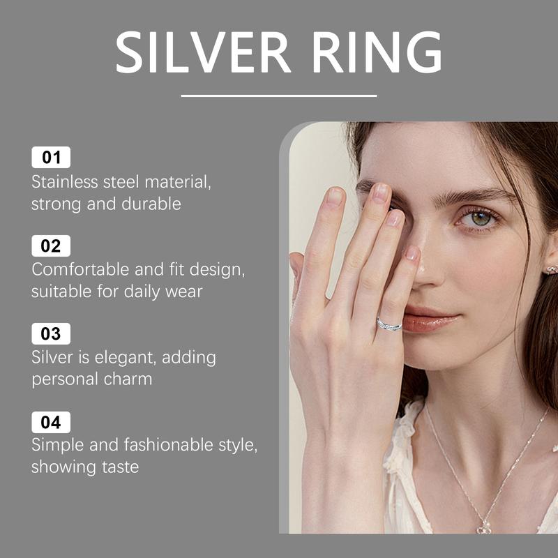 Hoexe Silver-point diamond ring - A comfortable and suitable ring for daily wear, suitable for both men and women, for activities as well.