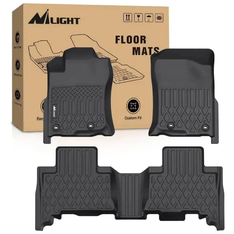 Nilight TPE Floor Mats - Compatible with 2014-2024 Lexus GX460, 2013-2023 Toyota 4Runner, All-Weather Car Mat, Mat Floor Mats