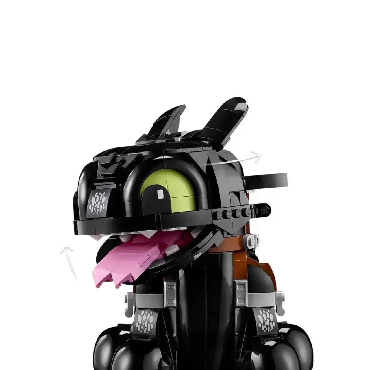 New Cartoon Cute Dragon Building Blocks, Sitting Small Flying Dragon 3D Model, Particle Assembly Craft, Home Desktop Decoration Gift