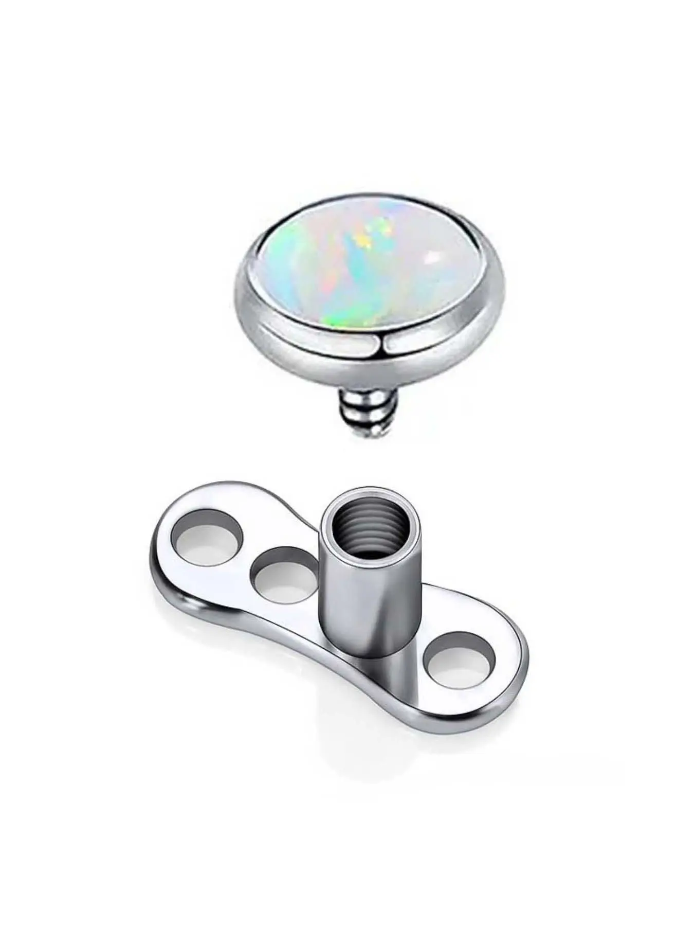F136 Titanium Dermal Anchor Piercing Jewelry 5mm Pierced Tops for Back Face Surface Tragus Women Men Cartilage Piercings