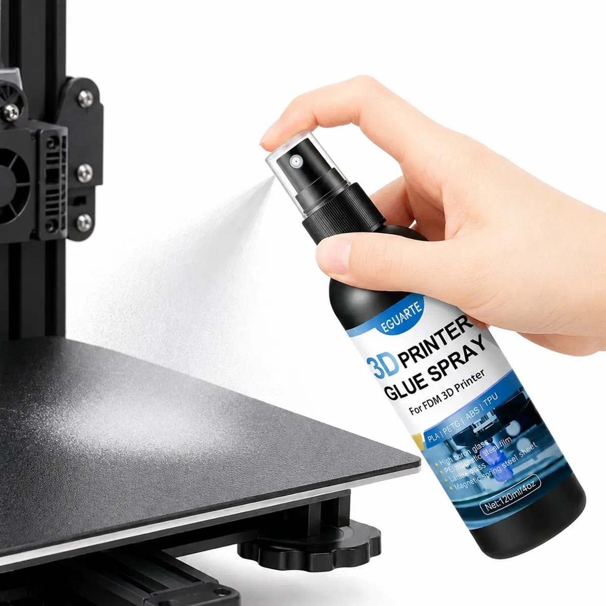 3D Printer Adhesive Gel, Reduces Warping of Pla Abs Petg Tpu Filaments, Versatile Compatibility, High-Quality 3D Printing Accessories, Essential Build Plate Spray
