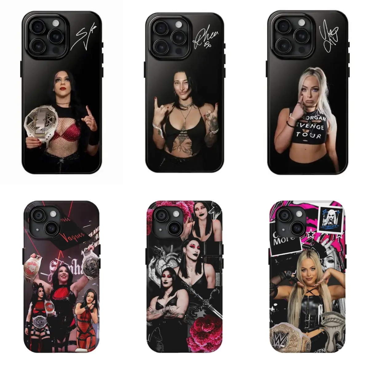 Cool WWE Female Wrestler Signature Phone Case Compatible with iPhone 17 16 15 14 13 12 11 Pro Max Plus Air Fall Protection