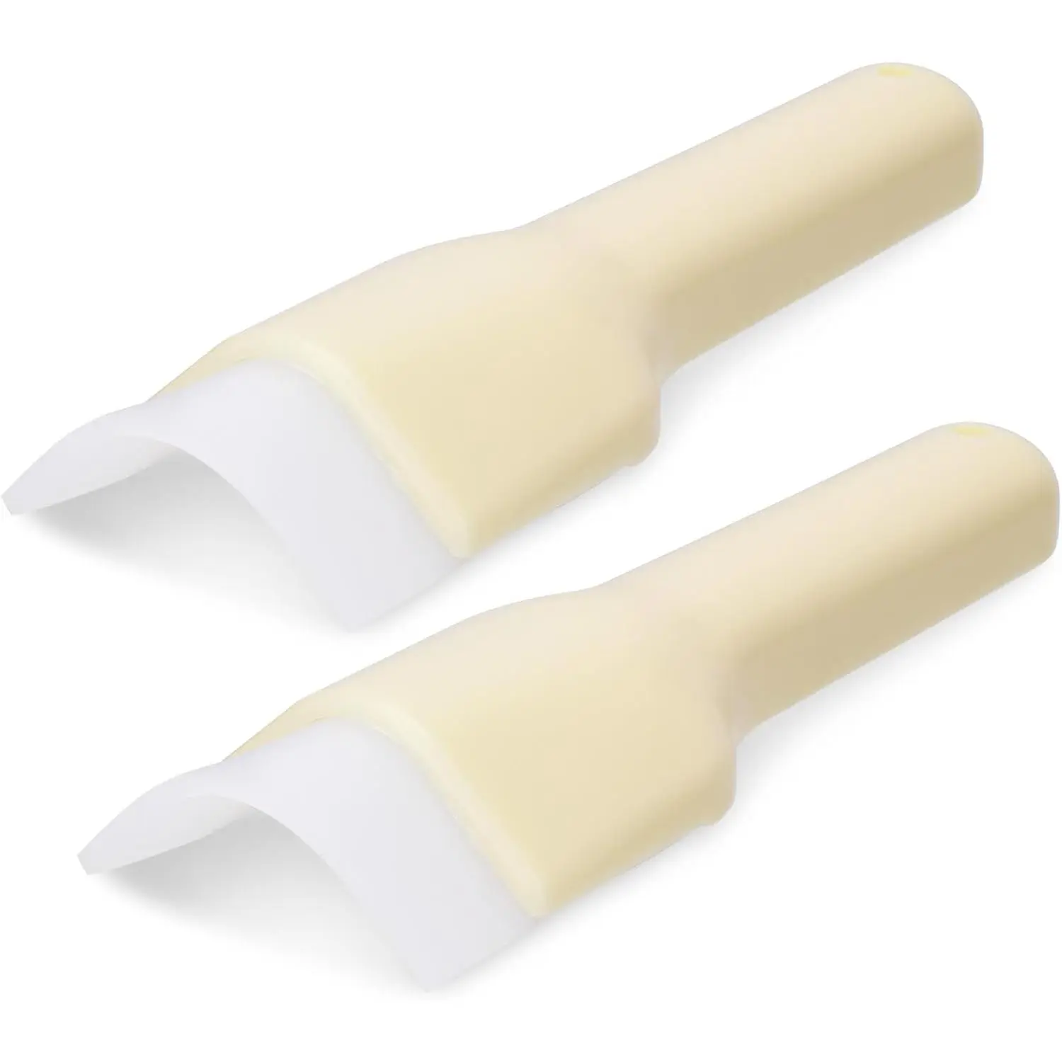 2 Pack 3/4 in Outside Bull Nose Corner Trowel Plastic Flex  Handle | Bullnose Tool for Outside Radius Corners Smooth Mud Finishing for Wall Repair