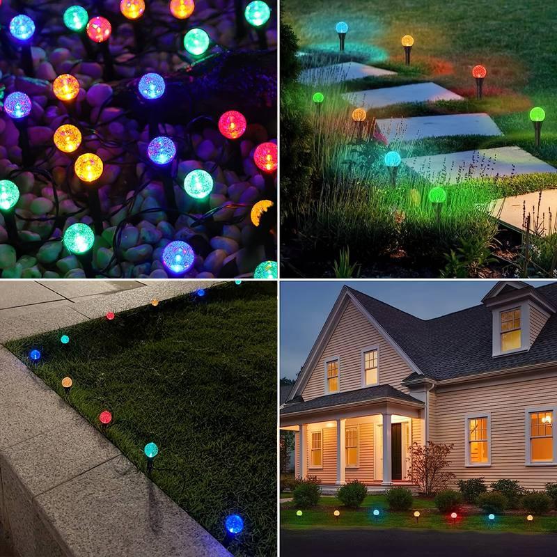 Solar Powered LED Light, 1 Count Waterproof LED Light, Outdoor Decorative Light for Garden, Yard, Lawn, Party, Wedding, Festival