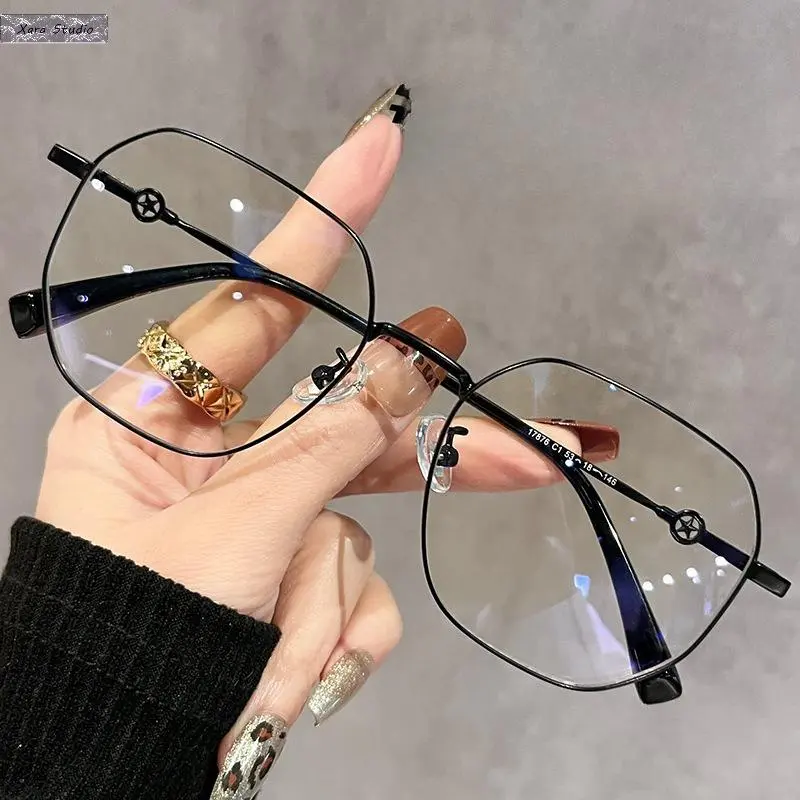 Minimalist Polygonal Eyeglass Frames for Women in Milk Tea Latte Beige, Modern Gold Silk Accents - Ultra-Lightweight Prescription-Ready Eyewear for Office & Daily Wear, Modern Women's Sunglasses