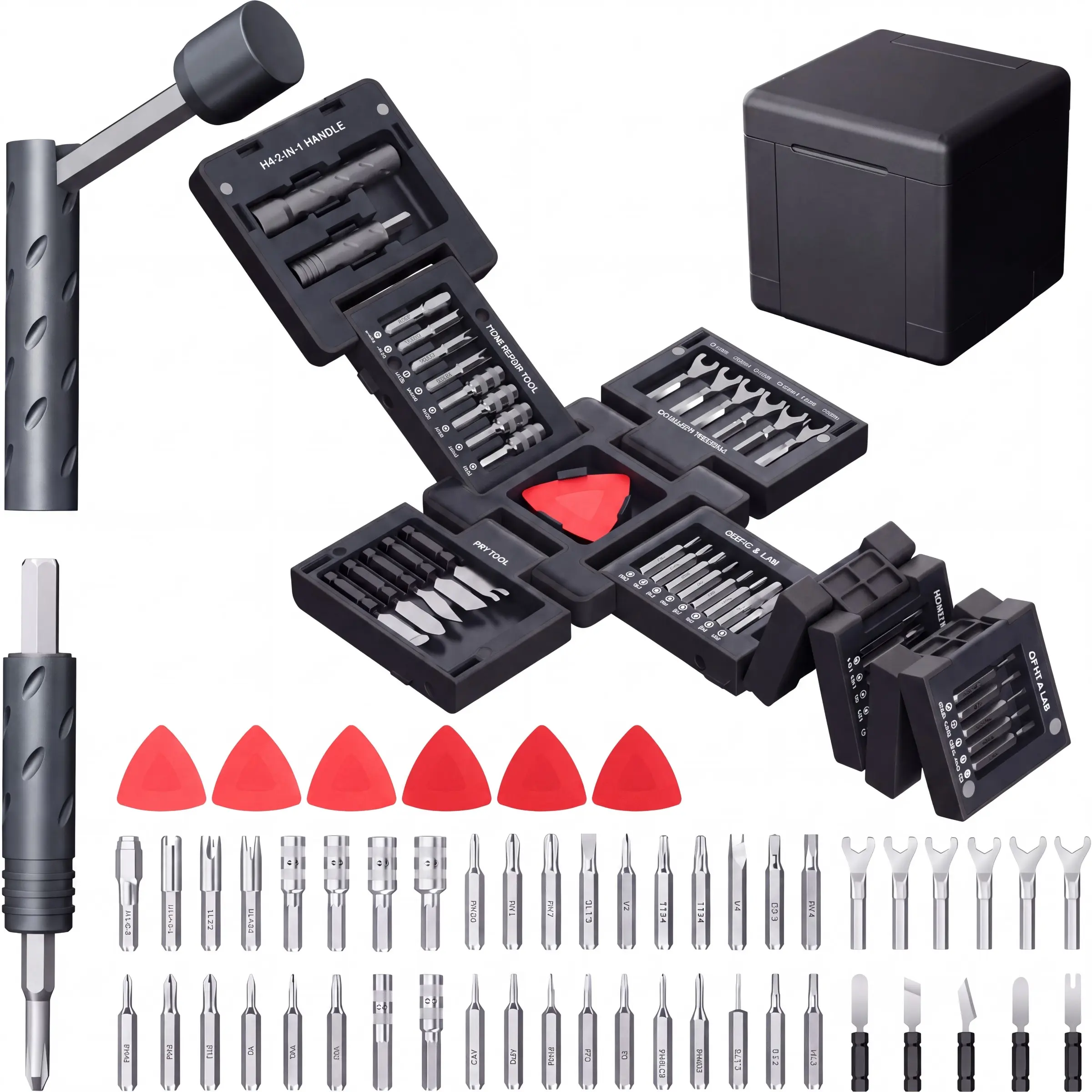 55-In-1 Set, Precision Tools Multifunctional Magnetic Screwdriver for Home Repair, Electronics Disassembly, Furniture Installation, Practical Gift